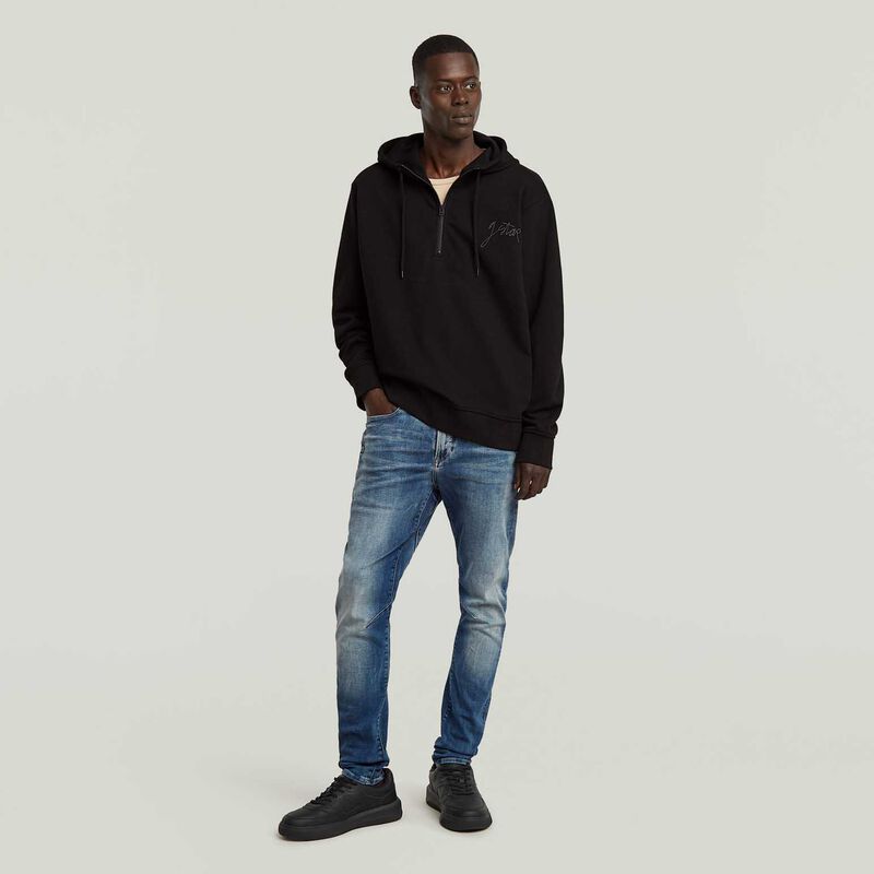 G-Star Script Half Zip Hoodie image number 3
